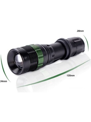 Zoomlu Oto Şarjlı El Feneri Watton WT-012