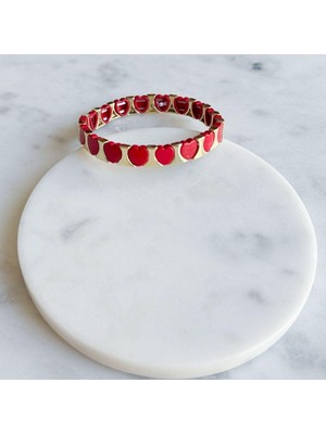 Seramik Kalpli Lastik Bileklik