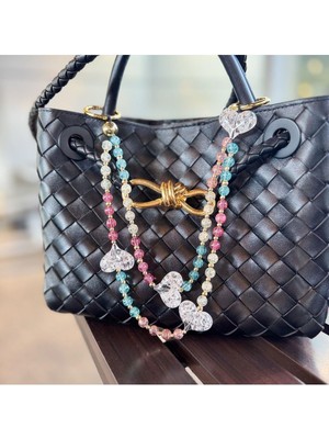 Cam Kalp Boncuk Çanta Aksesuarı