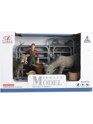 Timestart Model Hayvan Seti Eşek ve Sıpa