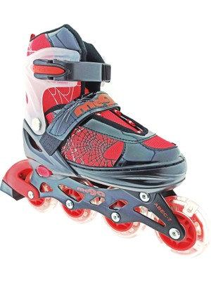 Timestart  Işıklı Kırmızı Örümcek Paten