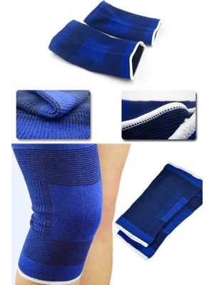2 Li Elastik Dizlik - Egzersiz ve Spor Dizliği Büyük Boy 23 cm