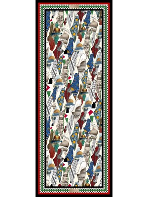 Kefiye Şal F112-03 70X190 Herbal/bitkisel