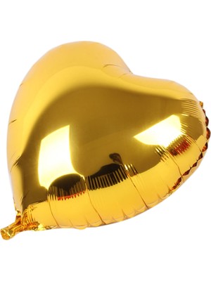 Kalp Balon Folyo Sarı 45 cm 18 Inç