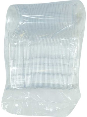 Lükaşık Sert Plastik Çorba Kaşığı 1654 mm Şeffaf 100 Adet 1 Paket