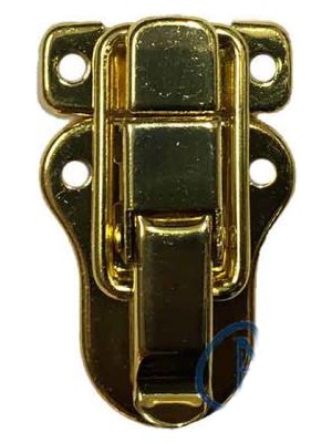 Sandık, Kutu Klipsi, Ön Kilidi - 48X30MM, Altın, 100 Adet