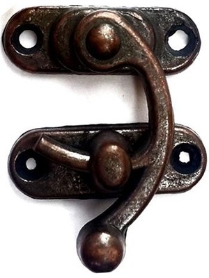 Yay Gözü, Ahşap Kutu Klipsi - Minik 20X24 Mm, Antik, 100 Adet