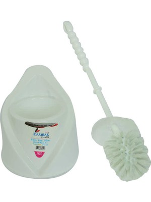 Plastik Muhafazalı Tuvalet Klozet Fırça Takımı Karışık Renk ZP-152