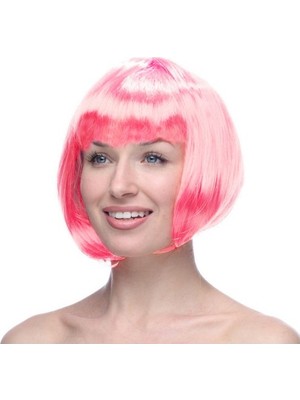 Küt Peruk - Toz Pembe (Açık Pembe)