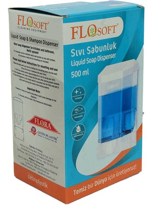 Sıvı Sabunluk ve Şampuan Makinası Şeffaf Renk 500 ml Hacimli
