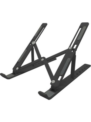7 Kademeli Ayarlı Katlanabilir Laptop Tablet Standı Siyah