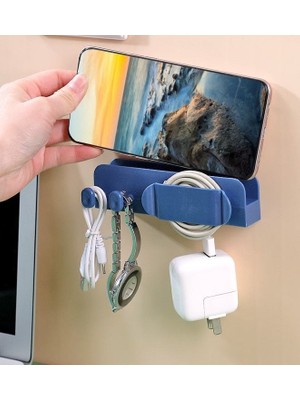 Pratik Kablo Düzenleyici ve Telefon Şarj Standı