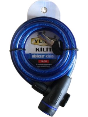 Yuma Ym- 734 150CM  Mavi Bisiklet Kilidi