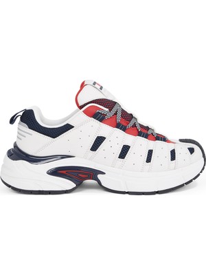 Tommy Hilfiger Lacivert - Beyaz - Kırmızı Erkek Sneaker Archıve'95