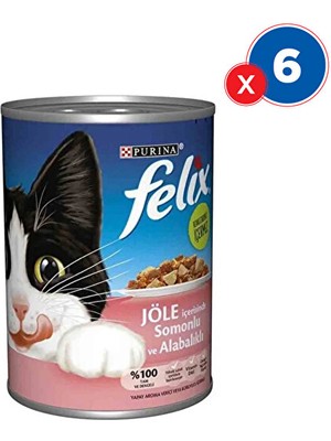 Felix Konserve Somon Kedi Maması 400 Grx6'lı