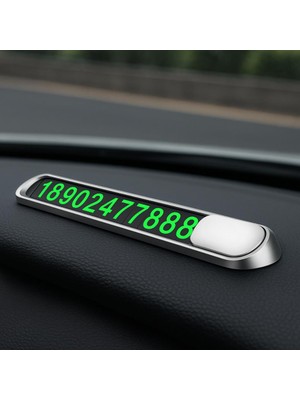 Coofbe Çinko Alaşım Fosforlu Araç Park Numaratör Oto Numaratör Geçici Park Için Telefon Numaratörü