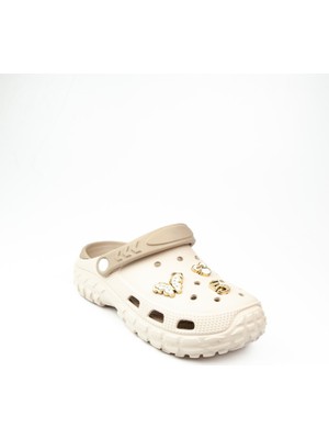 Twingo 960 Ekru Kapalı Taşlı Eva Kadın Terlik