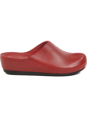 Kırmızı Anatomik Önü Kapalı Kadın Terlik 15.050 Z