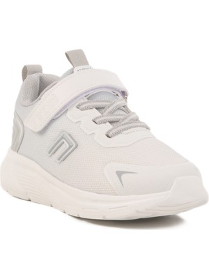 Beyaz Fileli Esnek Çocuk Spor Ayakkabı Aster F