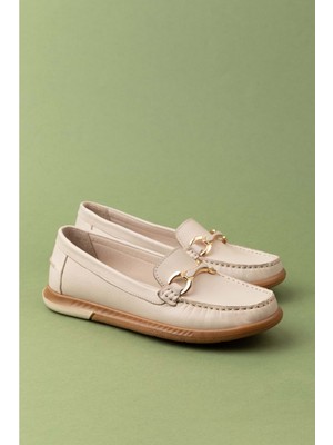 Gondol Kadın Hakiki Deri Günlük Rahat Klasik Ayakkabı HL.24103 - Gri - 36 Gri