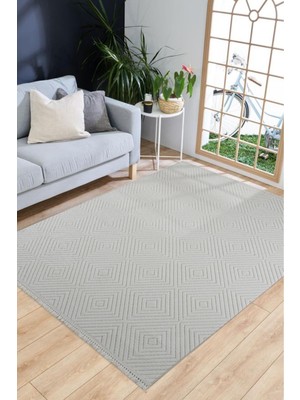 Enti Prag 9205 Krem Halı Yolluk Modern Salon Halısı Antre Hol