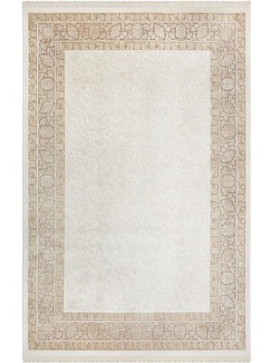 Enti Naturel 1714 Kahve Yumuşak Dokulu Parlak Görünümlü Halı Kesme Yolluk