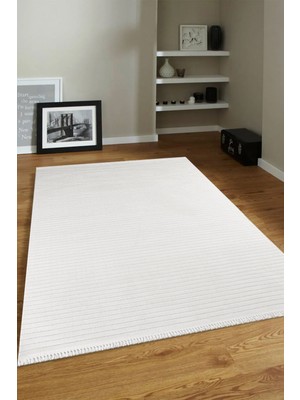 Enti Prag 9213 Krem Halı Yolluk Modern Salon Halısı Antre Hol