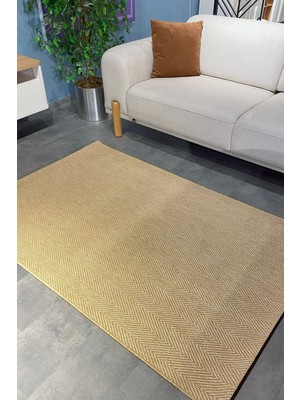 Seyran Bombay 665 Bej Hav Toz Vermes Hasır Dokulu Mutfak Hol Yatak Odası Salon Kesme Halı