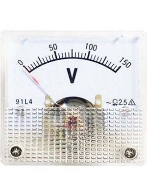 0-150V Ac Analog Voltmetre. Volt Ölçer, Voltaj Panel