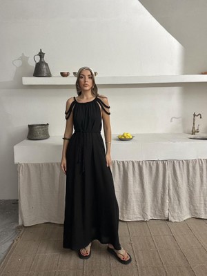 Nidam Butik Keten Elbise