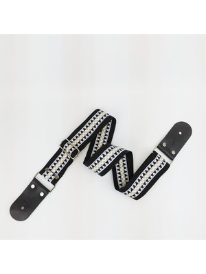 Deri Uçlu Gitar Askısı (Tüm Gitarlarla Uyumludur) Gitar Kayışı Guıtar Strap - Marry