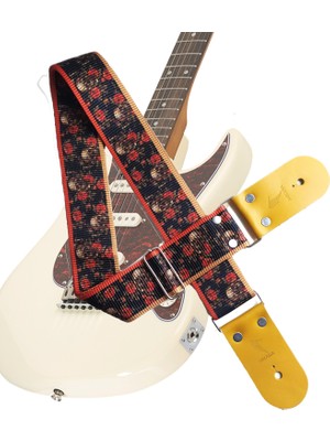 
GİTAR ASKISI (Tüm Gitarlarla Uyumludur) Gitar Kayışı Guıtar Strap - Skulls & Roses