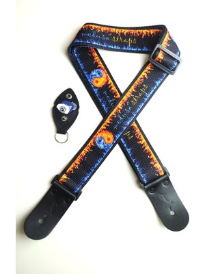 Gitar Askısı (Tüm Gitarlarla Uyumludur) Gitar Kayışı Guıtar Strap - Yıngyang Fıre