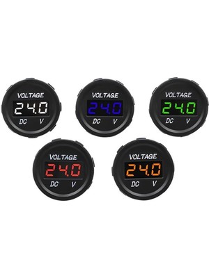 DC7V-30V LED Panel Mini Dijital Voltmetre - Turuncu