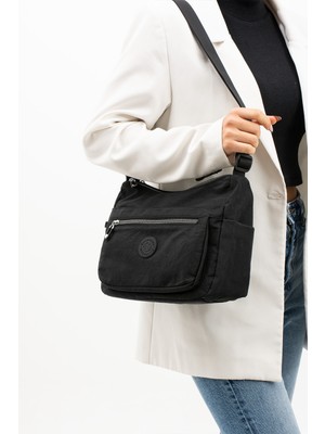 SN-4008 Kadın Suya Dayanıklı Paraşüt Kumaş  El Omuz Çantası Kol Çantası Çapraz Çantası