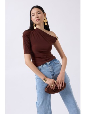 Passense Aksesuar Detay Cutout Bluz