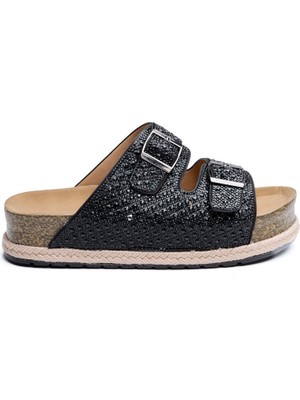 Günlük Çift Tokalı Kadın Terlik