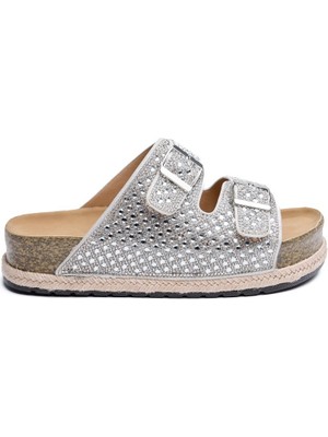 Günlük Çift Tokalı Kadın Terlik