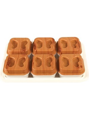 Moonstar Tepsili Kahvaltılık Set Tepsili 6 PARÇA-KS-825