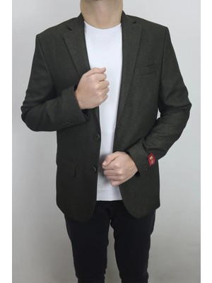 Moda Fistan Store Erkek Düz Spor Kesim Normal Kalıp Çift Düğme Çift Yırtmaçlı Blazer Ceket