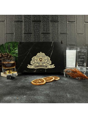 Isim ve Söz Yazılı Rakı & Viski Kadehi Seti