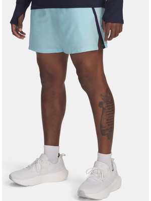 1382617-494 Ua Launch 5'' Shorts Fitted Açık Gri Erkek Şort