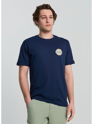 Columbia CS0416 Csc M Button Stamp Scrıpted Ss Erkek T-Shirt