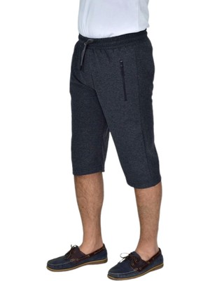 Erkek Rahat Kesim Düz Paça Likralı Kuş Gözü Kumaş Kapri BGL-ST04619