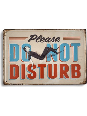 Metal Dekor Levha Do Not Disturb