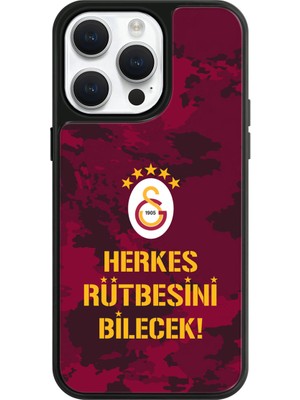 iPhone 15 Pro Max Uyumlu Galatasaray 5 Yıldız Rütbe Lisanslı Telefon Kılıfı