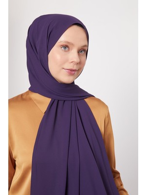 Mor Lux Şifon Şal