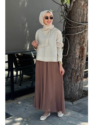 Al-Marwah Etekli Takım 202787 Kahverengi