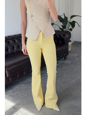 Marka Model Ispanyol Jean- Sarı