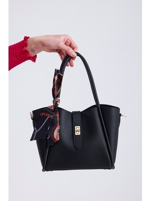 Uzun Askı ve Organizer Çanta Detaylı Kadın El ve Omuz Çantası